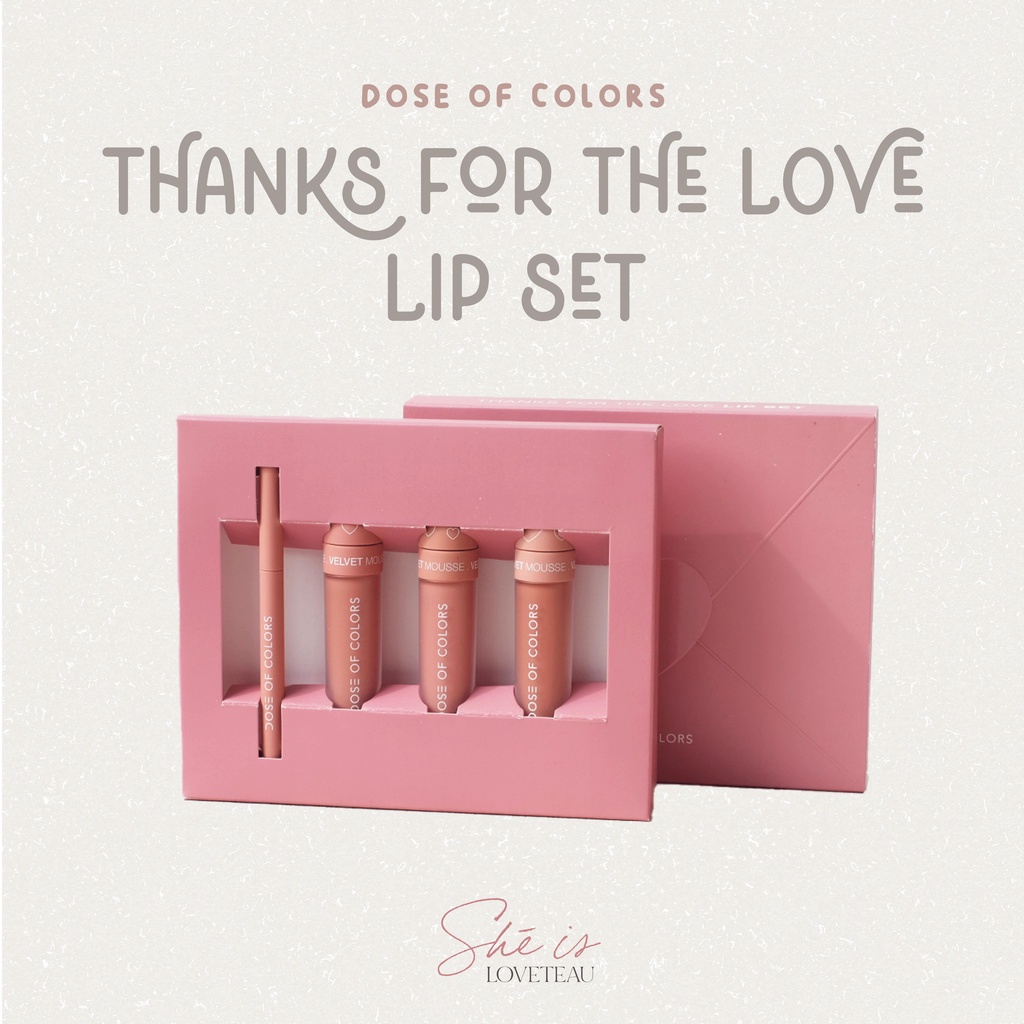 DOSE OF COLORS Thanks For The Love Lip Set
