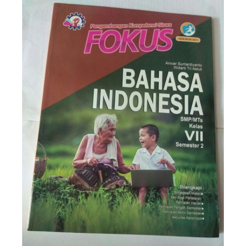 buku fokus SMP bahasa Indonesia kelas 7 semester 2 edisi revisi 2017