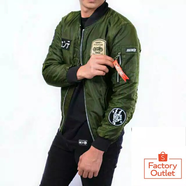 Kent Jaket Bomber KENT RIDER GREEN