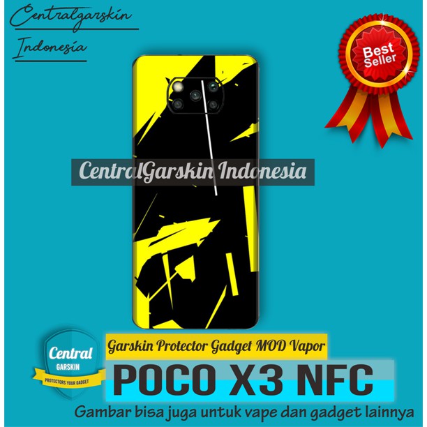 Garskin Poco X3 NFC YELLOW BLACK [central garskin]