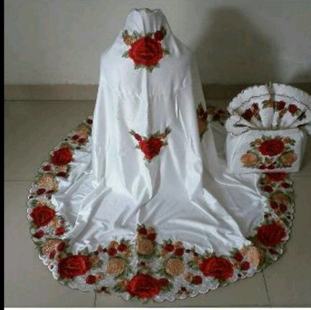 Mukena rose timbul alesya A01