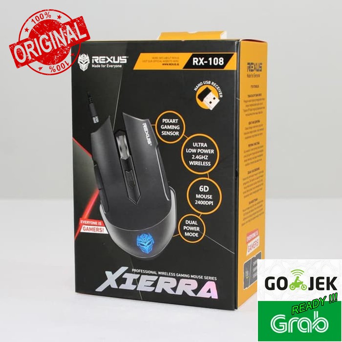 Mouse Wireless Gaming Rexus Xierra RX108 Profesional Original