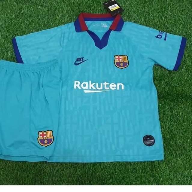 Paling Diminati.. Jersey Kaos Baju Bola Anak Kids Barcelona Barca 3rd Third 2019/2020 GO