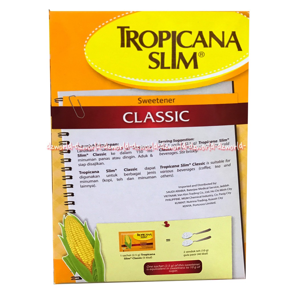 Tropicana Slim Sweetener Classic Isi 50sachet Cocok Untuk Diabetes dan Diet TS