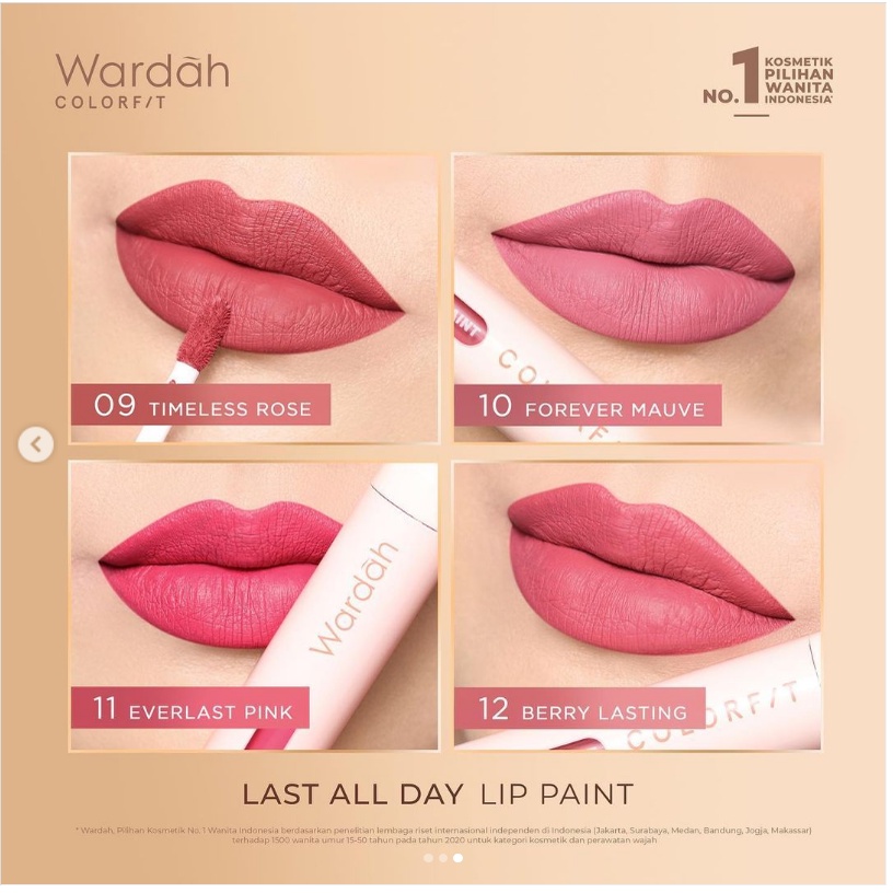 WARDAH Colorfit Last All Day Lip Paint 4.2g