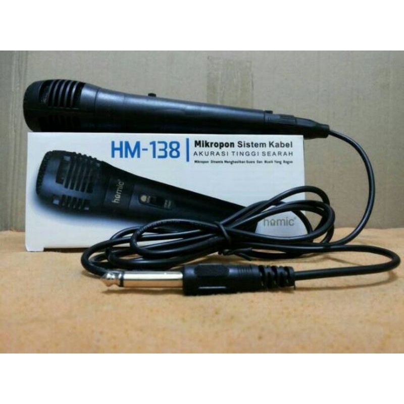 0Microphone Homic HM-138 Mic Mikrofon Kabel MURAH GROSIR