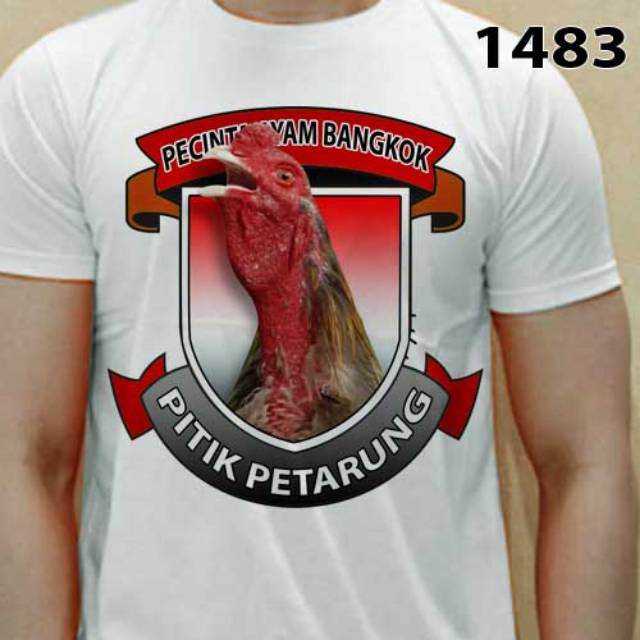 Kaos 3d ayam jago bangkok petarung 6