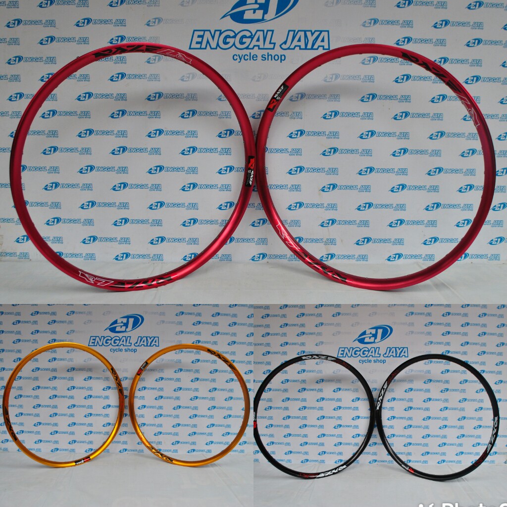 Rims Velg Sepeda Raze Anodized R7 32 Hole 27.5 Double Wall - Rim Raze 32H 32 H