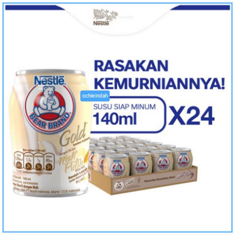 BEAR BRAND GOLD WHITE MALT 140ml | 1karton 24pcs