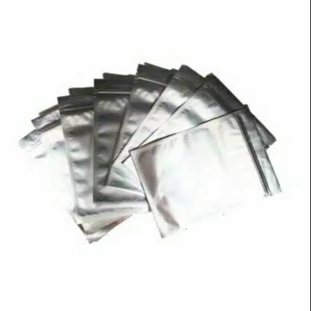 14 X 20 Min Pembelian 100 pcs KANTONG PLASTIK KEMASAN ZIPLOCK ALUMUNIUM /KEMASAN MASKER