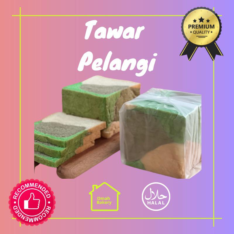 Bakery/roti tawar pelangi/lembut/enak/toast/Murah berkualitas premium