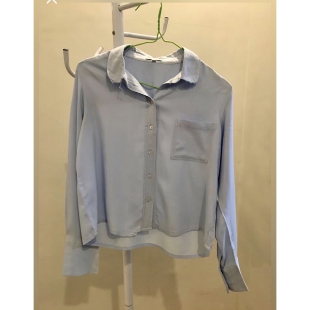 kemeja colorbox blue