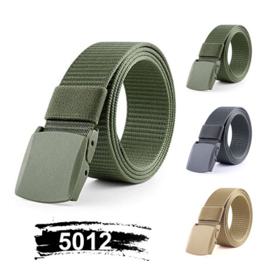 GROSIR !! [isi 100pc] Ikat Pinggang Pria Anti Metal Detector Bandara Gesper Army B-900 Bahan Kanvas