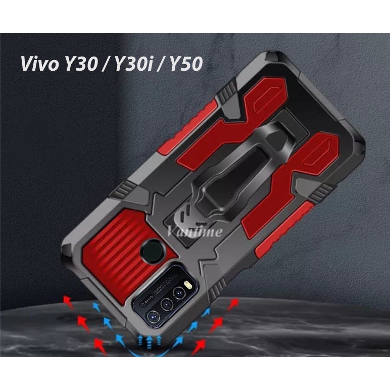 VIVO Y30 Y50 Y30i Y51 Y51A Y53S CASE STANDING KICK HARDCASE ARMOR NEW TRANSFORMER KNIFE STAND CASING COVER HARD