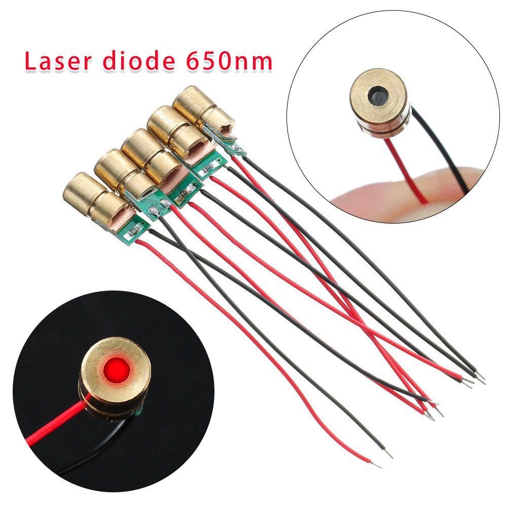 Solighter 5 / 10pcs Modul Dioda Laser 5 Juta watt Bahan Tembaga