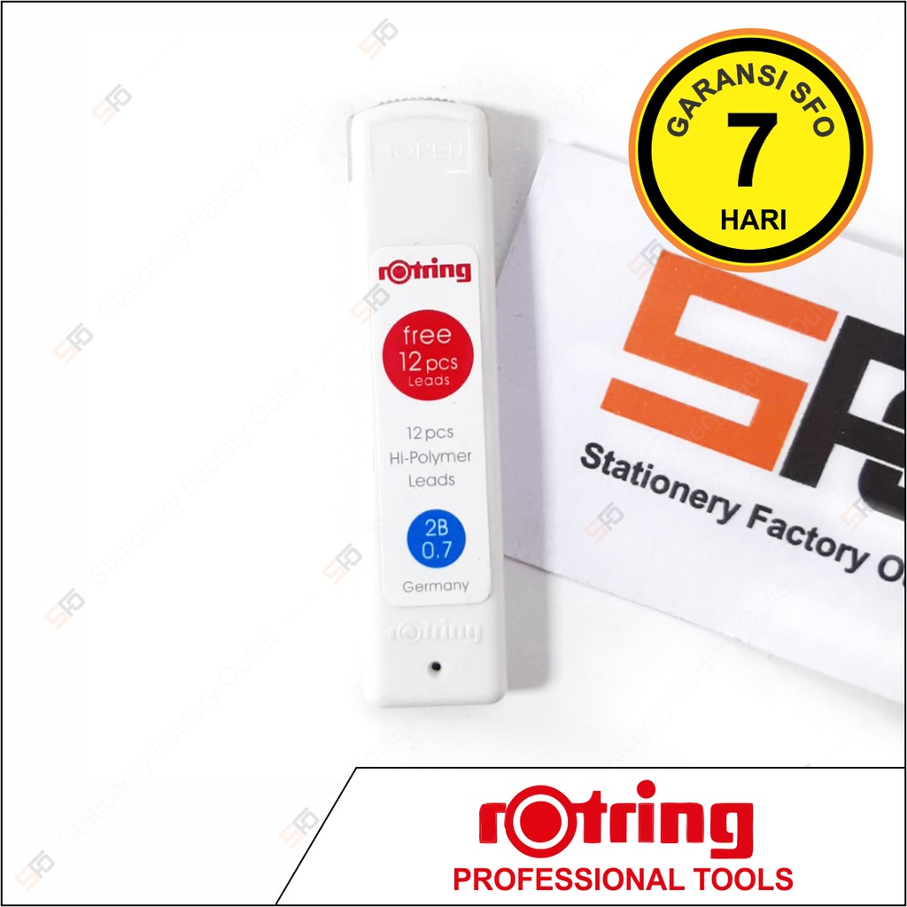 

Isi Pensil Mekanik Rotring Hi-Polymer 0.7 mm White