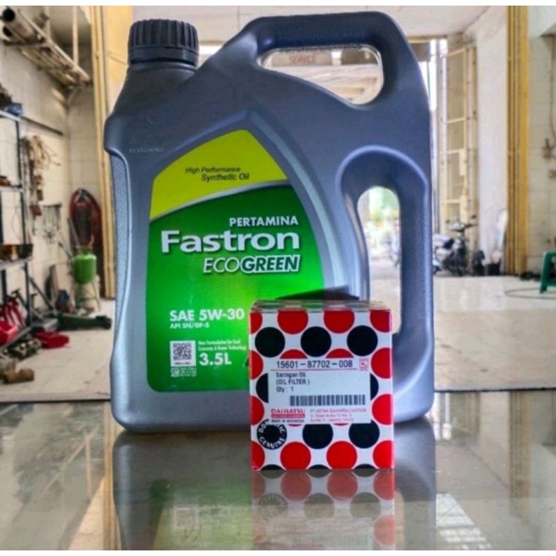 PAKET OLI FASTRON LCGC SAE 5W-30+FILTER OLI AGYA AYLA CAYLA SIGRA ORIGINAL