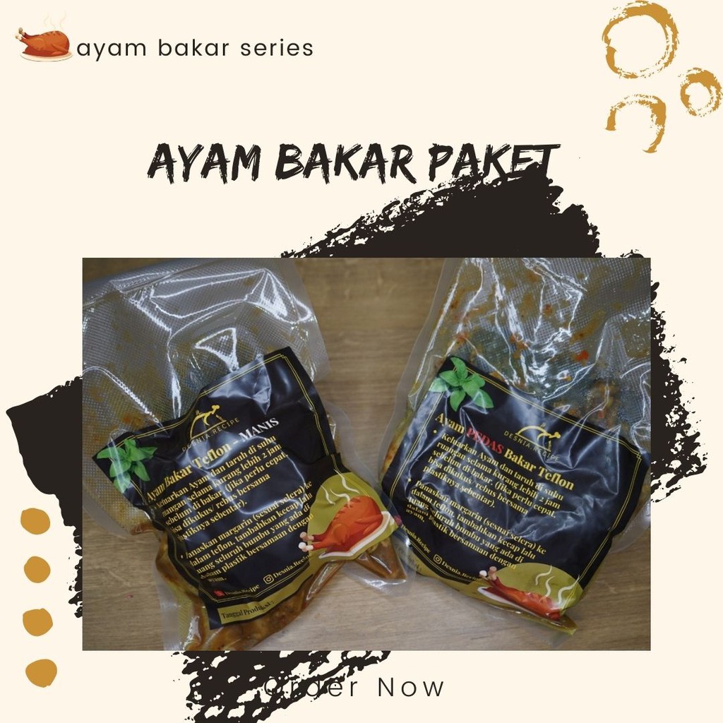 

Ayam Bakar Kalasan - 2 ekor - Pedas & Manis