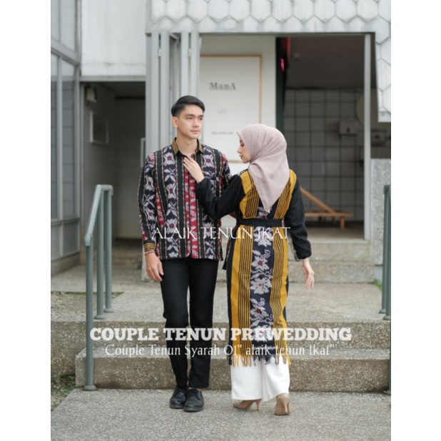 COUPLE TENUN SYARAH 01 KEMEJA DAN DRESS TENUN JEPARA