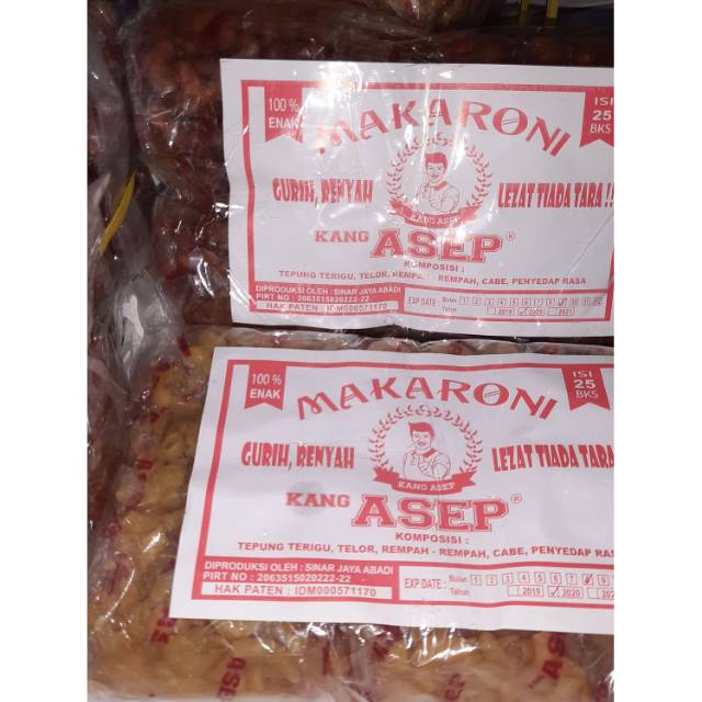 

Makaroni Kang Asep 1 pack isi 25 pcs