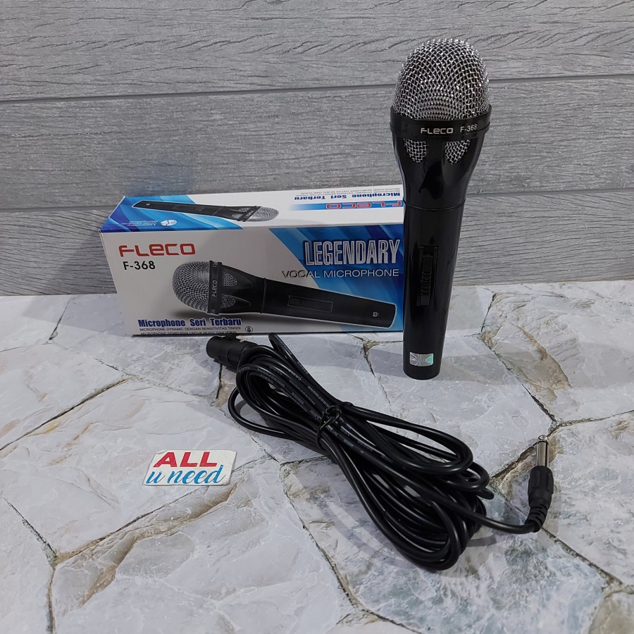 COD MIC KABEL MICROPHONE FLECO F-368 / MIC KARAOKE / MIC LEGENDARY VOKAL FLECO F-368 / MIC SALON AKTIF X-BASS