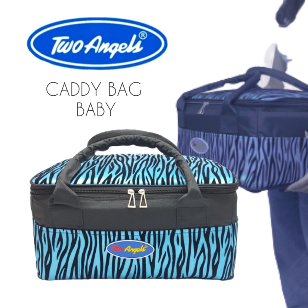 Caddy Bag   Baby Organizer  Bag free ice gel  outdoor CFT01 -  indoor Cooler Bag TWO ANGELS / ORGANIZER BABY BAG sy1 + 1 pcs gel 200 gr + pouch kosmetik / DIAPERS BAG MULTIFUNGSI  / TAS PERLENGKAPAN BAYI BABY / TAS BABY