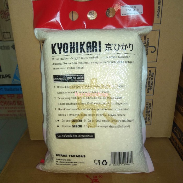 

gr20111r Kyohikari Beras Jepang Untuk Sushi 2 Kg Sv012Ss