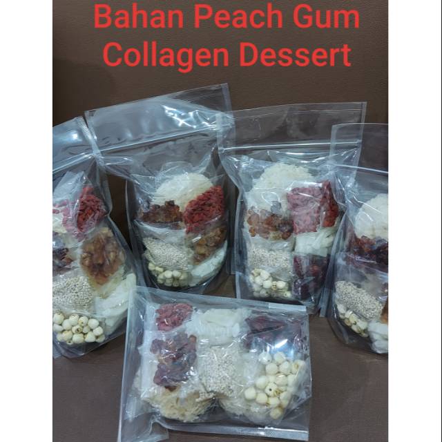 

Bahan Peach Gum Collagen Dessert