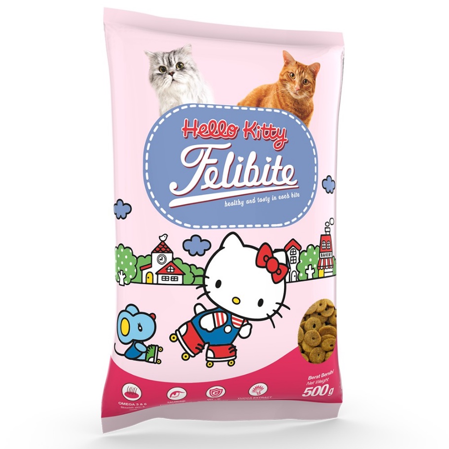 Makanan Kucing Dryfood Felibite 500gr