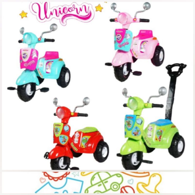 Maenan Motoran Lucu SCOOTER 609 SHP609 / SHP702 F103 F-103 spiva  MORI TOYS - Mainan Anak Motor Motoran skuter Karakter Anak Gemas Kado ULTAH HADIAH