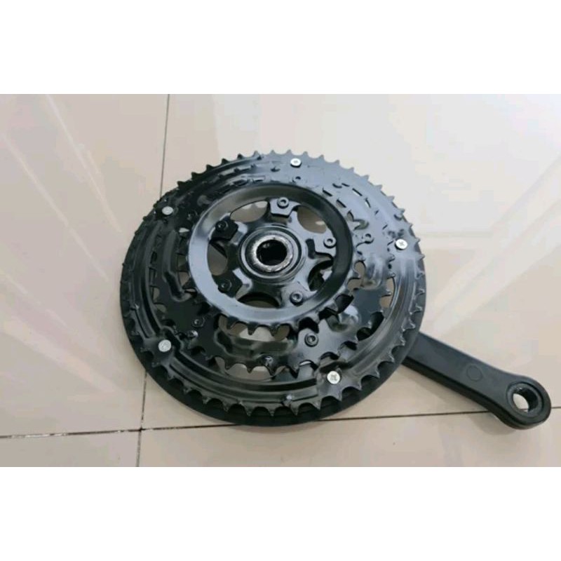 Crank 3 susun rotel triple sepeda model as bb kotak mtb crank sepeda federal trex triple