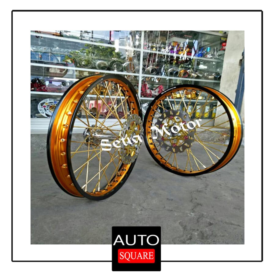 (NEW) Velg TDR Sepaket Tromol Becak Motor Ninja R / Ninja RR Bebas Pilih