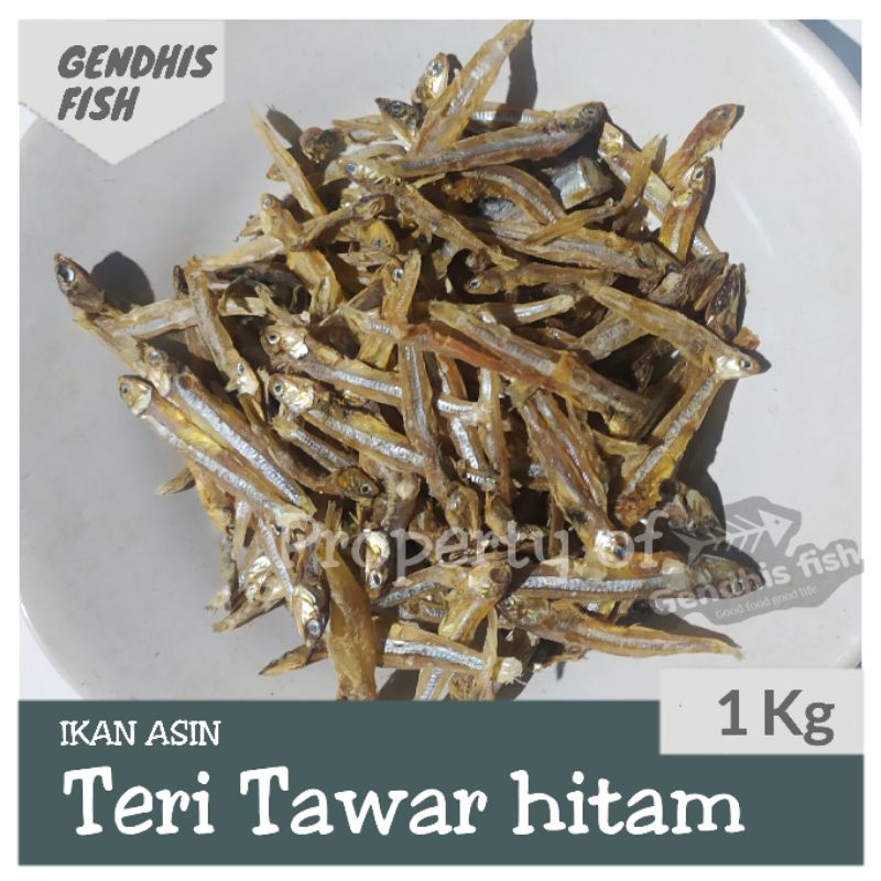 

Ikan asin teri Tawar hitam kemasan 1 kg