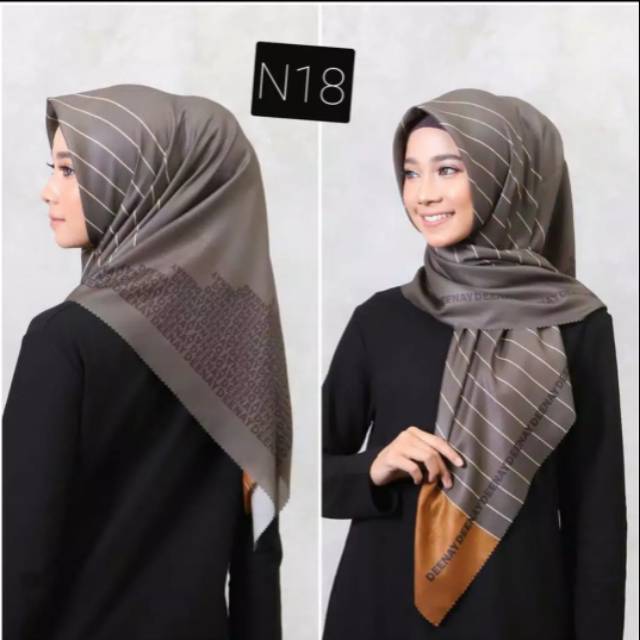 Hijab voal laser cut motif premium