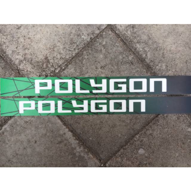 Decal sticker frame bawah(Downtube) polygon xtrada casacade sisiku (2pcs-Rp.30.000)