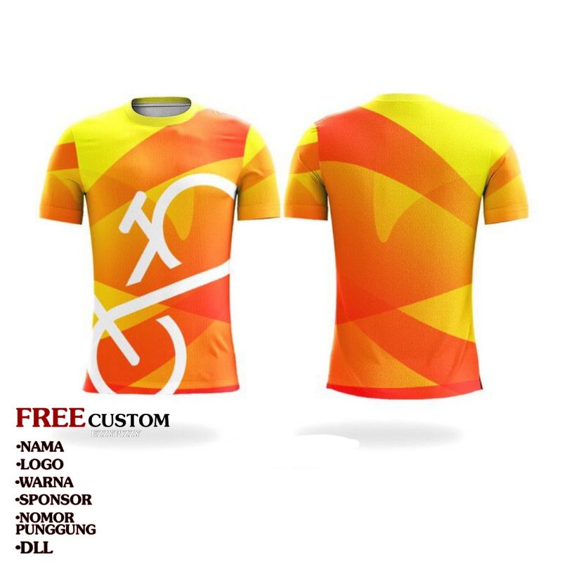 Kaos Jersey Sepeda MTB - Jersey Sepeda Custom Original Fullprinting - Design Kapten sepeda