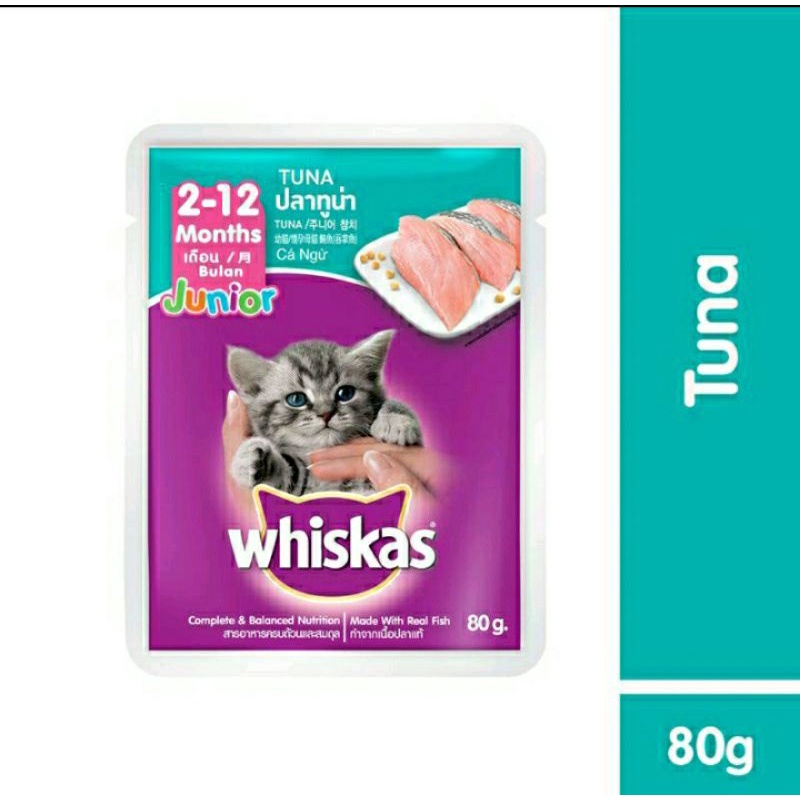 whiskas junior tuna dan mackerel