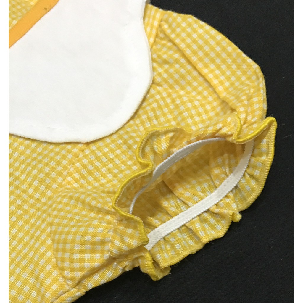Baju bayi/Anak Perempuan Dress motif BEAR KOTAK PLANET KIDS usia 0 -12 bulan / Pakaian anak Cewek