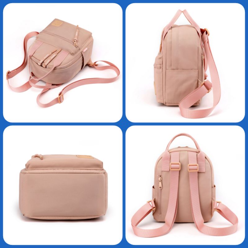 BOBO FASHION -Tas ransel wanita bobo 3072 tas ransel nilon waterproof-1