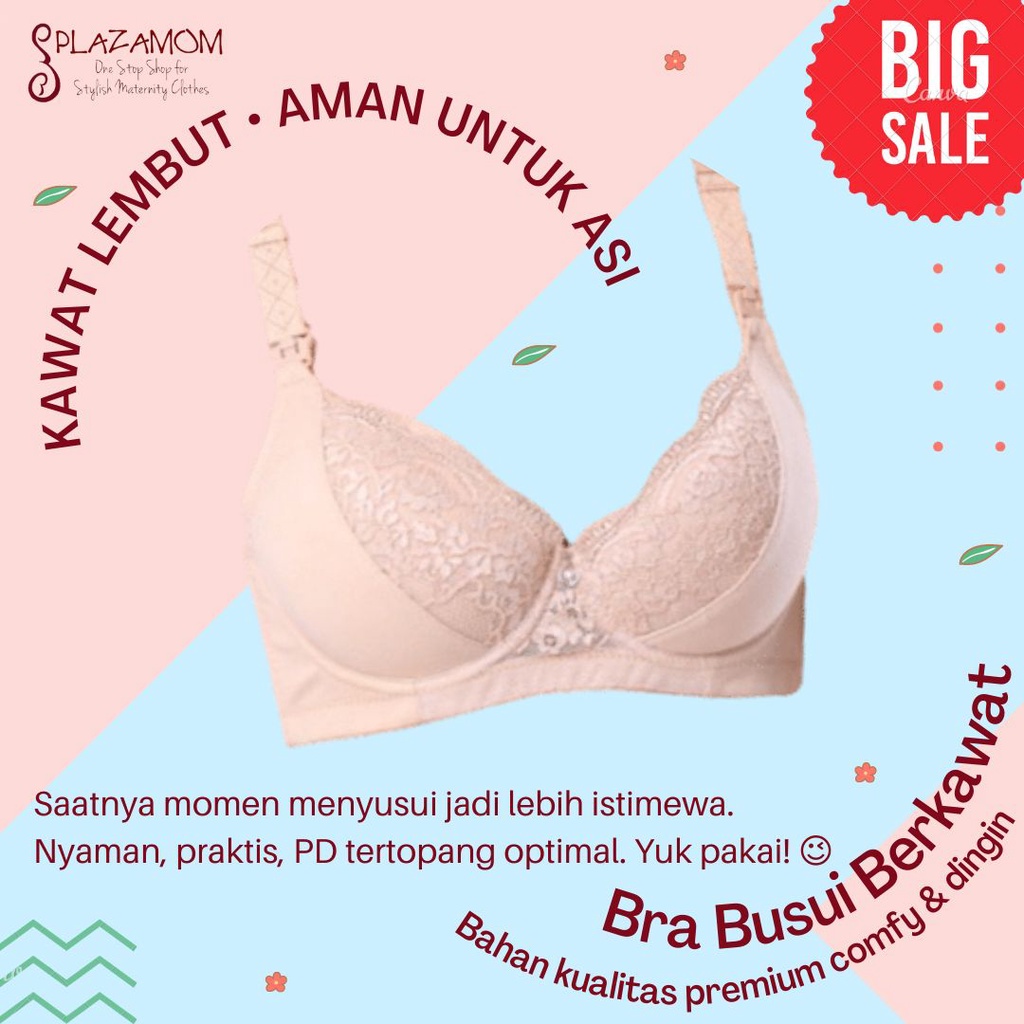 Bra busui Bh Menyusui Kawat busa nursing maternity hamil kualitas premium nyaman praktis aman PBH297