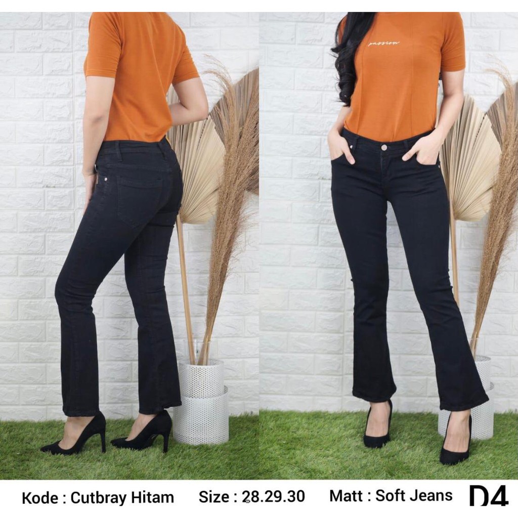 Celana Panjang Jeans Wanita Cutbray 27-30 31-34 Bisa Bayar Ditempat(COD)