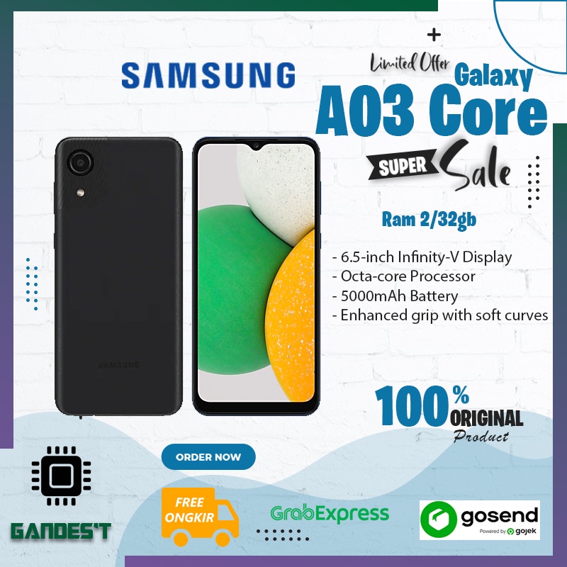 Hp Samsung Galaxy A03 Core Ram 2/32GB Garansi Resmi