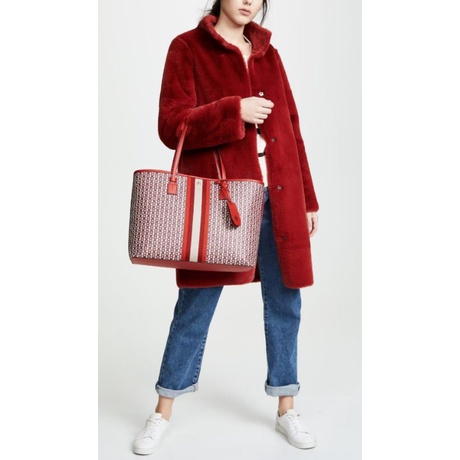 TORY BURCH GEMINI LARGE TOTE CANVAS