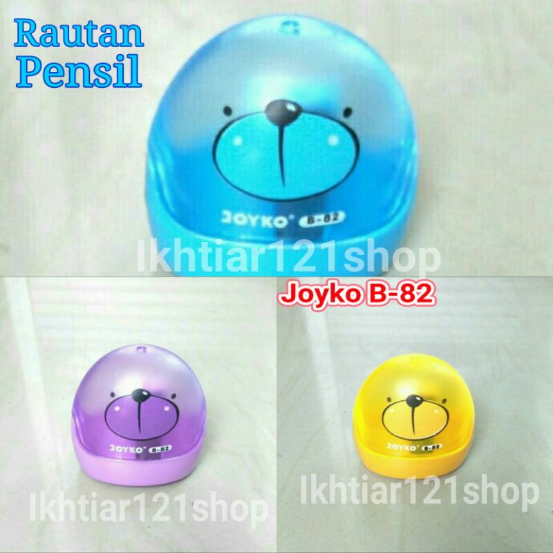 

Rautan Pensil/Serutan Pencil Joyko B-82 Satuan Warna Random