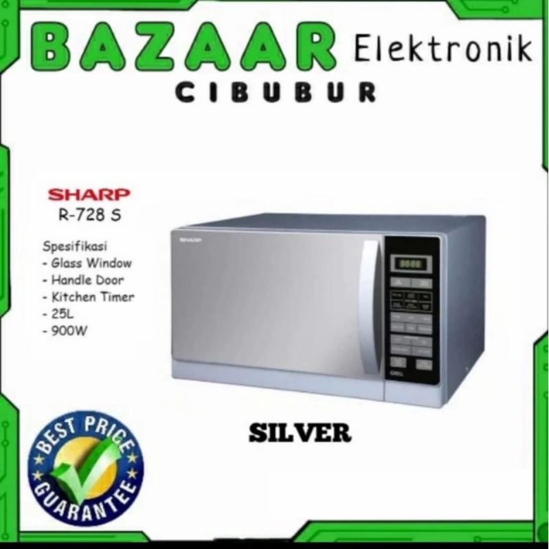 MICROWAVE SHARP R728 R 728 R728SIN SILVER
