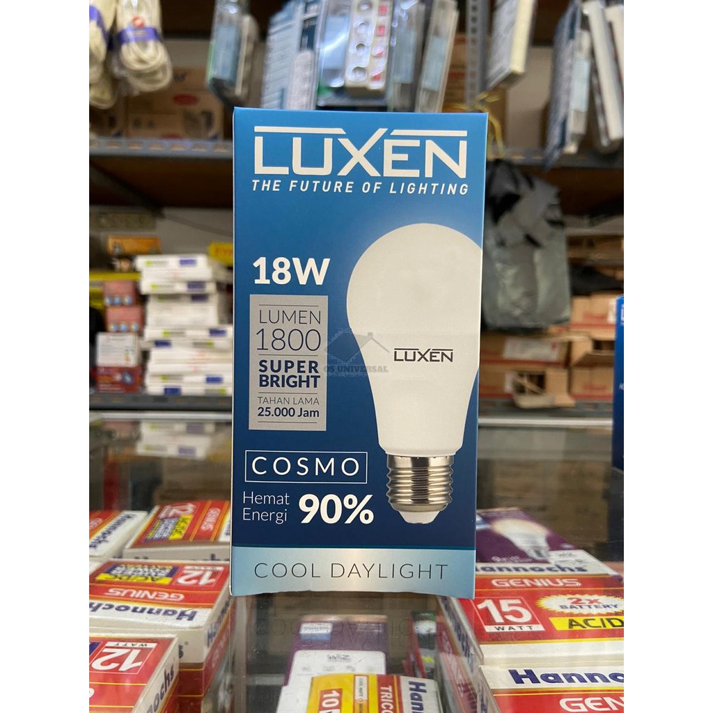 LUXEN Lampu LED BULB 18 Watt / 18w Putih / Kuning