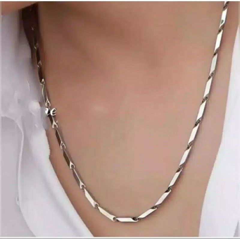 kalung titanium kalung padi kalung pria kalung silver kalung gold kalung kombinasi