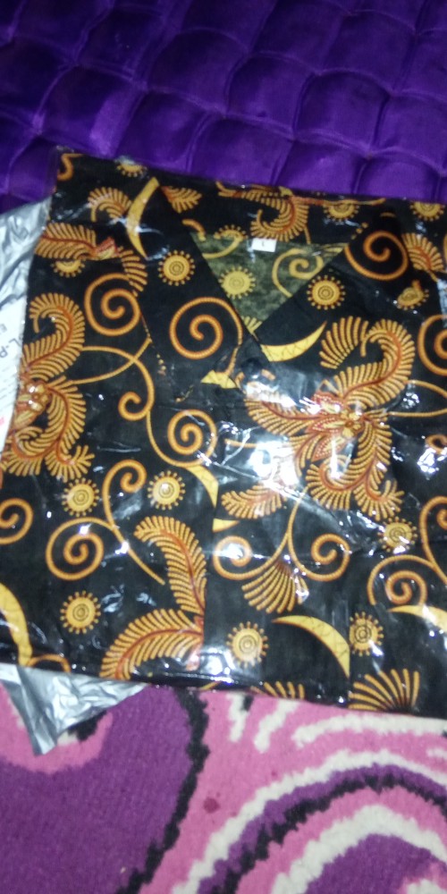 Asifa Batik Hrb026 Kenongo Kemeja Tosca Pendek Pekalongan Padi M L Xl Sogan Tulis Halus Kemeja Batik