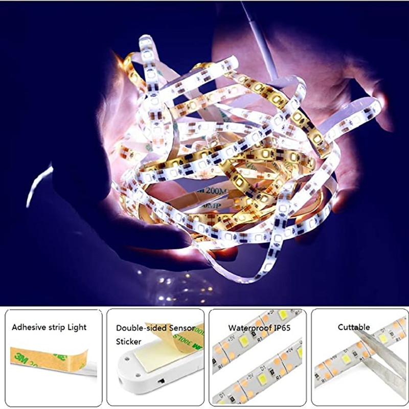 Lampu Strip Led Fleksibel Tenaga Baterai 5v Panjang 1m 2m