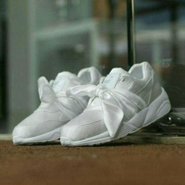 TERLARIS SEPATU
 KETS PUMA BOW PUTIH